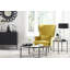 Fauteuil à oreilles en velours de 33 po de large Kourtney