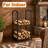 2 Layer Firewood Rack with Goloves