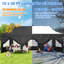 30 Ft. W x 10 Ft. D Metal Pop-up Canopy for Parties -98600871