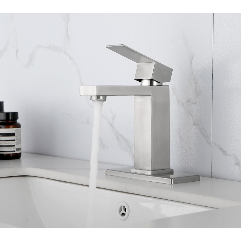 Single Hole Bathroom Faucet, Brushed Nickel