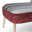 Chaise d'appoint, motif floral beige tapissé - motif floral beige II-88109739