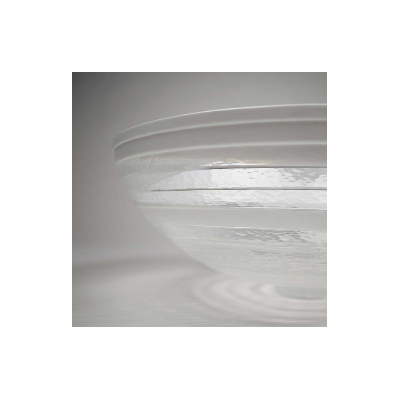 Murano Glass Handmade & Small Batch Crafted Circular Vessel Bathroom Sink, Seaspray