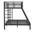Lit superposé simple au-dessus de grand lit en métal pour adolescents et adultes-53774549