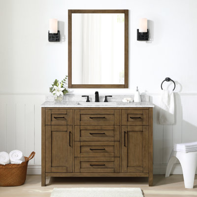 Ensemble de meuble-lavabo simple 48 po avec miroir Tahoe