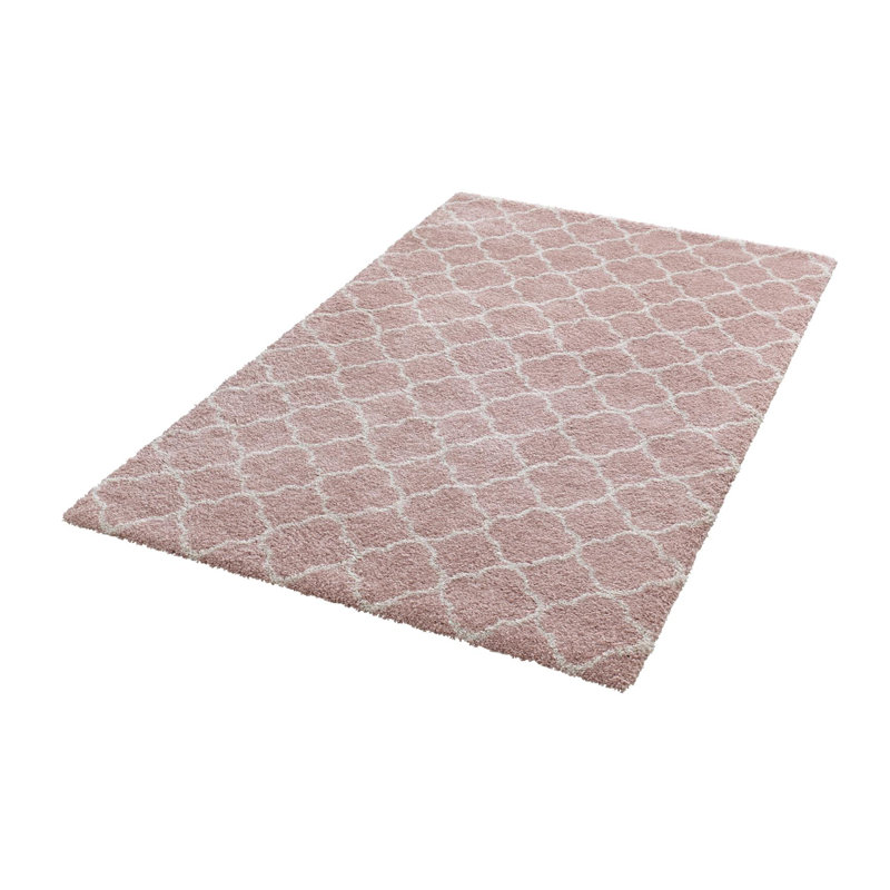 Luna Pink Rug, Rectangle 80 x 150cm