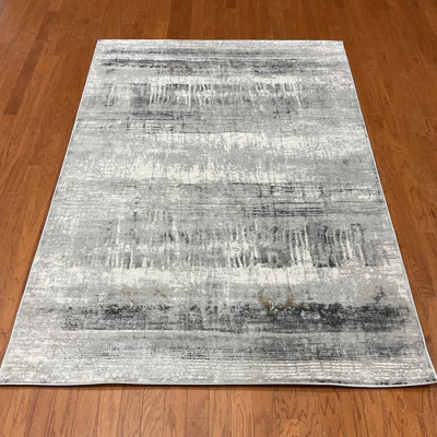 17 Stories Turkish Modern Erased Design Wool & Silk Rug