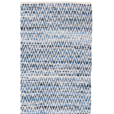 Tapis à chevrons performance tissé à la main Montauk