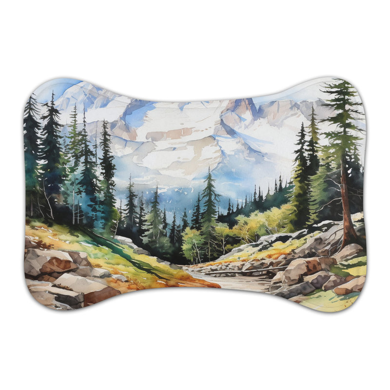 Scenic Mountain Designs - Tapis d'alimentation en forme d'os