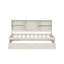 Structure de lit simple avec tablettes latérales, deux tiroirs et port USB intégré-1882032106