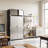 Seville Classics UltraHD 2 Piece Stainless Steel Storage System, 48" W x 24" D x 90.5" H-111741055