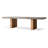 Gray Rectangular Solid Wood Dining Table-595639369