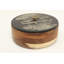 Porte-tortilla en bois noir avec peau de serpent et oiseaux