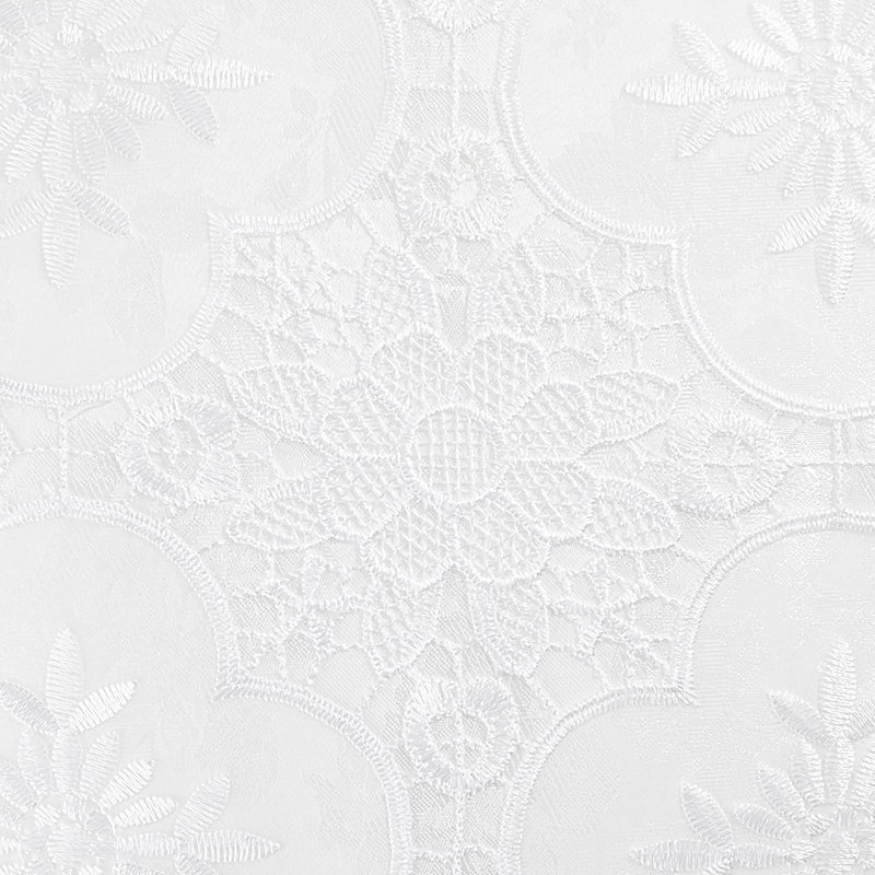 Floral Throw Pillow, White