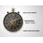 Horloge murale ronde 24 "avec mécanisme d'engrenage, finition brune | Idée cadeau
