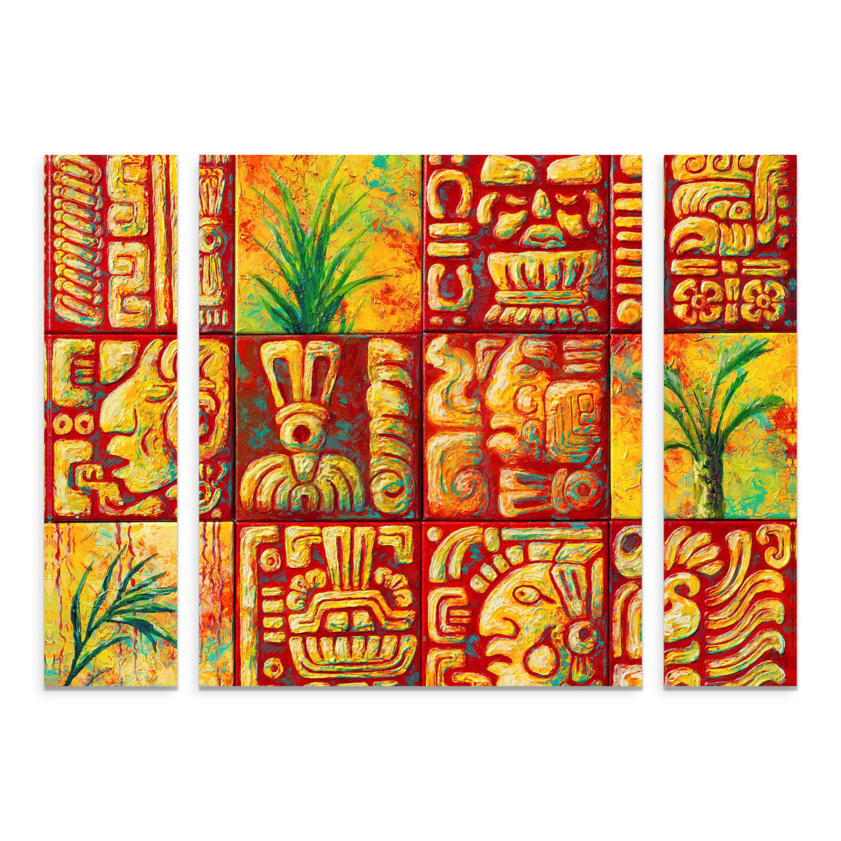 Kucera 'Mayan Titles' Print Multi-Piece Image on Wrapped Canvas