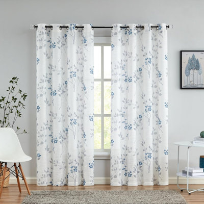 Semi Sheer Curtain Panel Pair