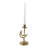9" H x 5" W Gold Crescent Moon Taper Holder