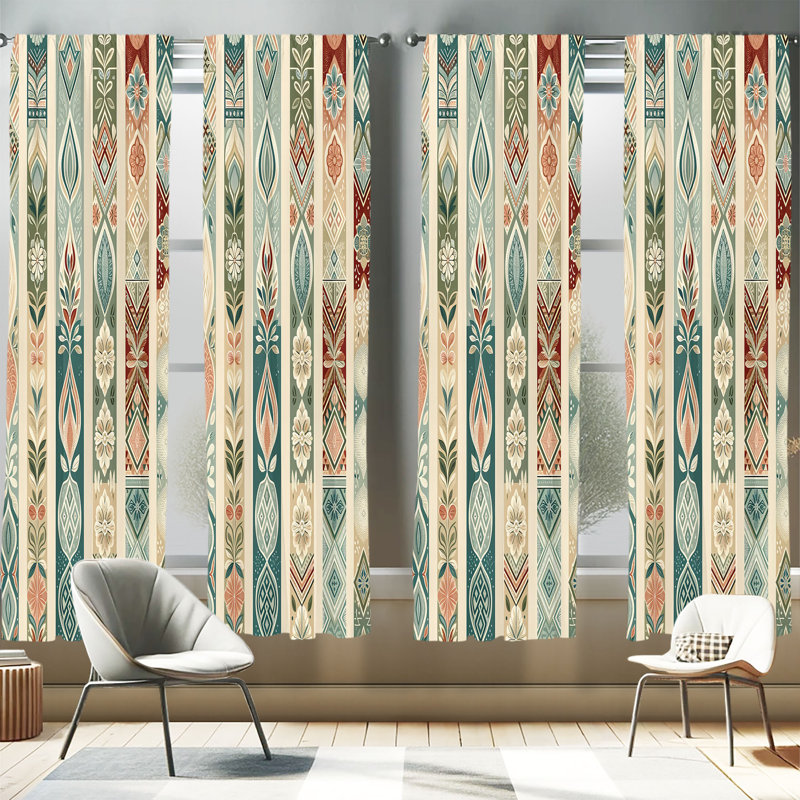 Henka Semi Sheer Curtain, 56" W x 63" L