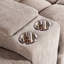 Fauteuil inclinable à moteur 2 places beige - poids total de 151,86 lb, siège réglable