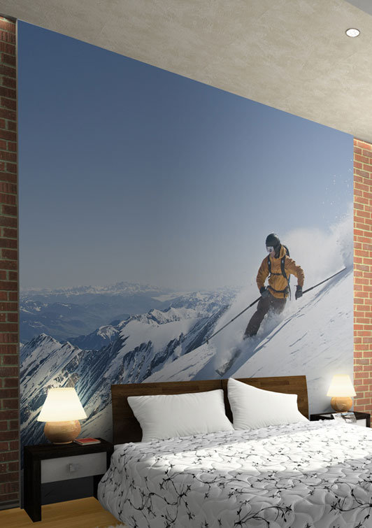 Skiing 1.54m x 200cm Wallpaper