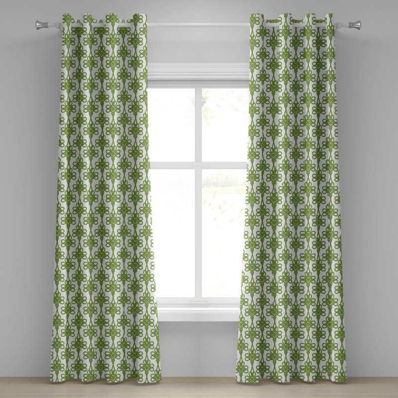 Rideau décoratif à 2 panneaux avec œillets Latitude Run®, 50 po x 96 po, vert crème, L 50 po x L 96 po