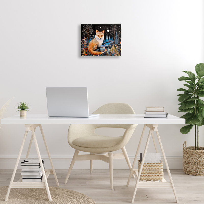 Forest Fox in Nature Wall Plaque Art by Ray  Powers