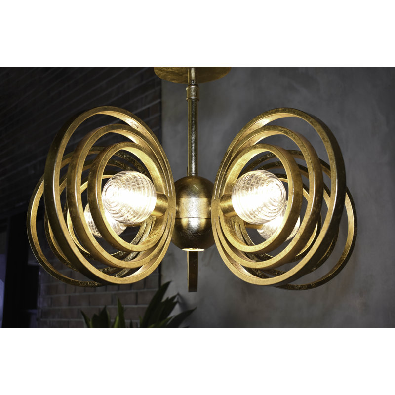 Frequency 6 - Light Chandelier, Gold