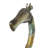 Wynn Metal Indoor Outdoor Tall Giraffe Decorative Sculpture with Detailed Embossed Scrollwork