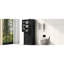 Armoire de salle de bain avec portes et tiroir - Tablette réglable noire-695335036