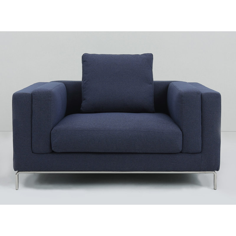Fauteuil en polyester Rode, Bleu minuit