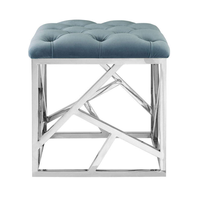 Repose-pieds Intersperse par Modway, Mer, Argent