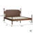Solid Wood 3-Piece Spindle Vivienne  Bed With Two Walker Edison Easy Assembly 1-Drawer Nightstands-111301248-111301246