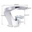Modern Bathroom Chrome Basin Sink Mixer Taps Monobloc Single Level Brass Faucet