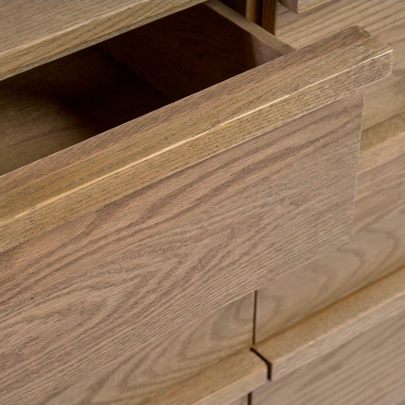 Solid Wood Sideboard Cabinet TV Console Natural Pine Wood