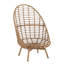 Chaise longue pivotante en osier Ellis