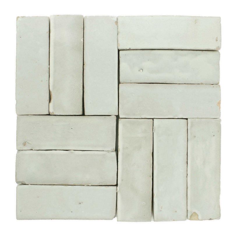 Moroccan Bejmat 5-1/2" x 1-3/4" Wall & Floor Tile, Wintergreen