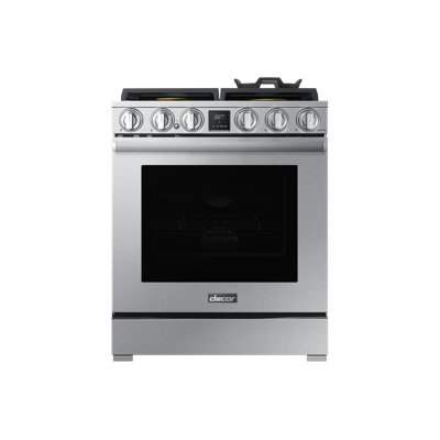 30" Pro-Range 4 Burners, Transitional, Silver, NG/LP