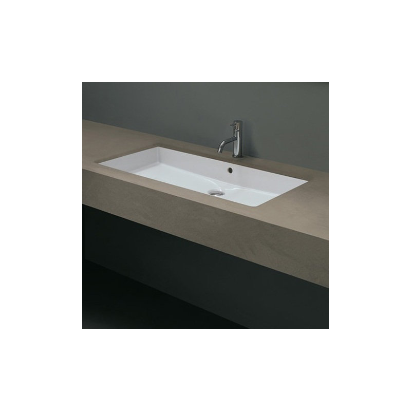 Ceramica 33.3'' L Bathroom Sink