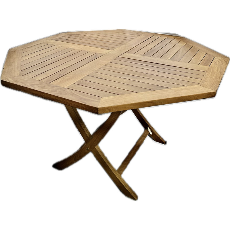 Table de salle à manger d'extérieur circulaire L 47 po x l 47 po Crusita