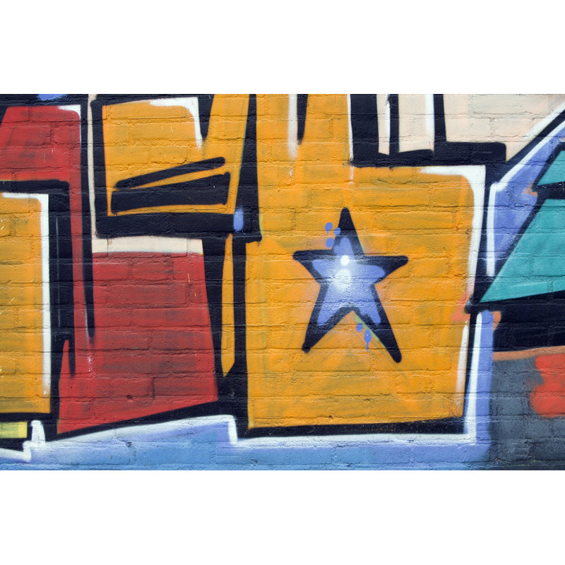 Graffiti by Kievith - Wrapped Canvas Print, 81cm H x 122cm W