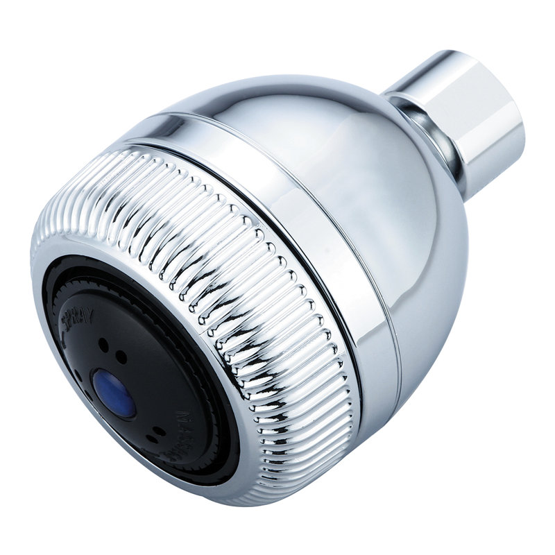 Tête de douche à triple pulsation réglable, Nickel brossé en dépôt physique en phase vapeur