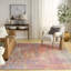 Tapis d'intérieur moderne vert 5 pi x 7 pi Nourison Botanical Washables-969902148-968922863