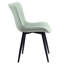 Pu Leather Upholstered Dining Chairs Modern Wingback Side Chairs With Metal Legs-1943470432