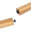 Canapé d'extérieur en bois d'acacia 3 places avec coussins Harrill-1757011204