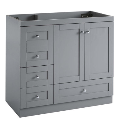 Meuble-lavabo de style Shaker avec rangement spacieux
