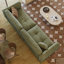 Coussin modulaire vert 100% polyester-1672534039