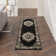 Burnie Oriental Black/Cream Area Rug