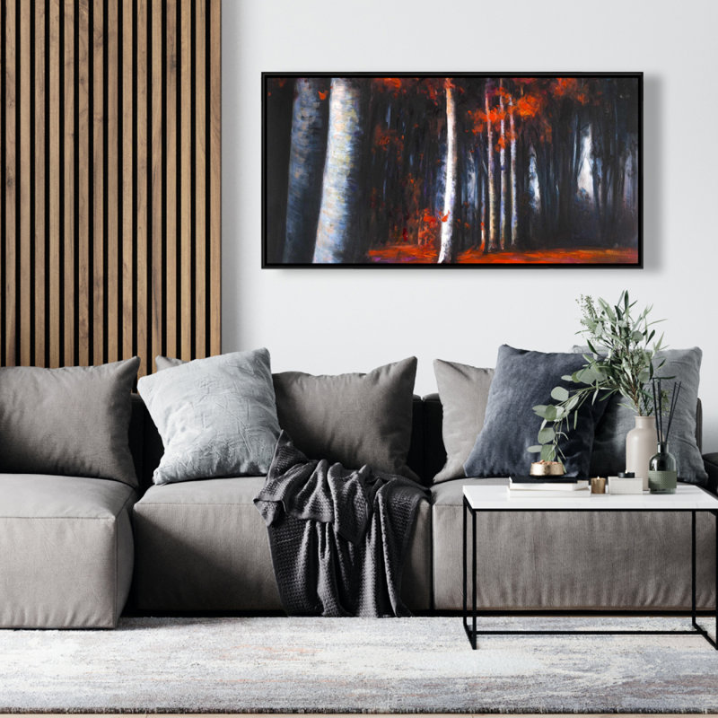 Mysterious Forest Print On Canvas, H 24 po x l 48 po