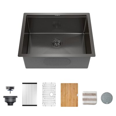 24"" L x 19"" W Undermount Kitchen Sink with Drain Assembly -  Topcraft, TC-Topcraft-P691Y