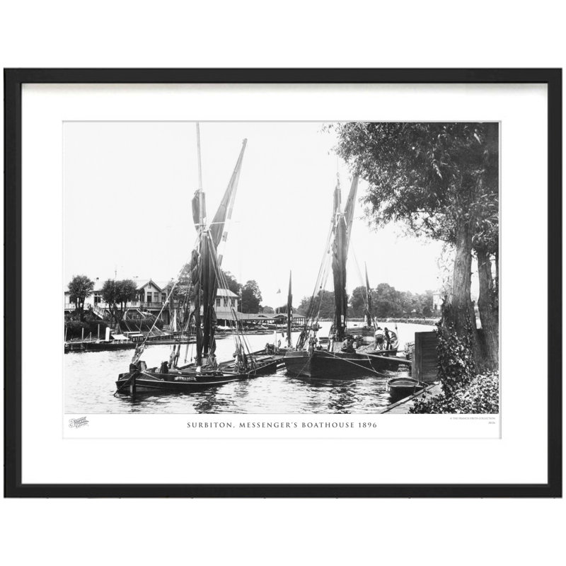 Plymstock, Radford Park Tea Houses C1876 by Francis Frith - Single Picture Frame Print, 40cm H x 50cm W x 2.3cm D